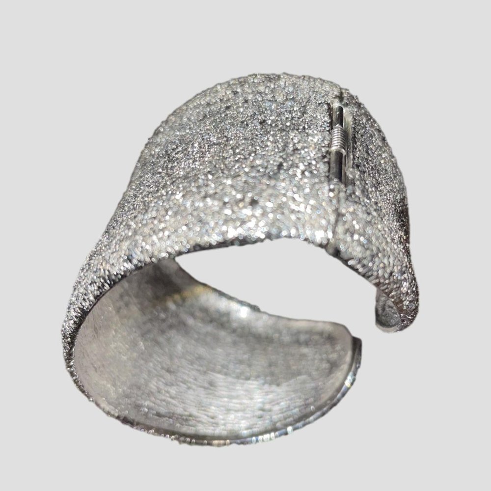 Kenneth Lane Silver Pave Cuff Bracelet - Gorgeous! - Picture 3 of 5